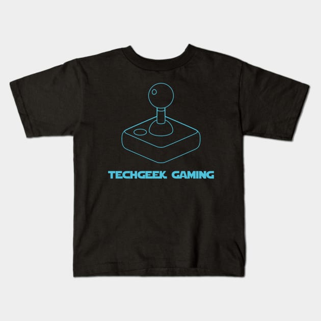 TechGeek Gaming Logo Kids T-Shirt by TechGeekGaming